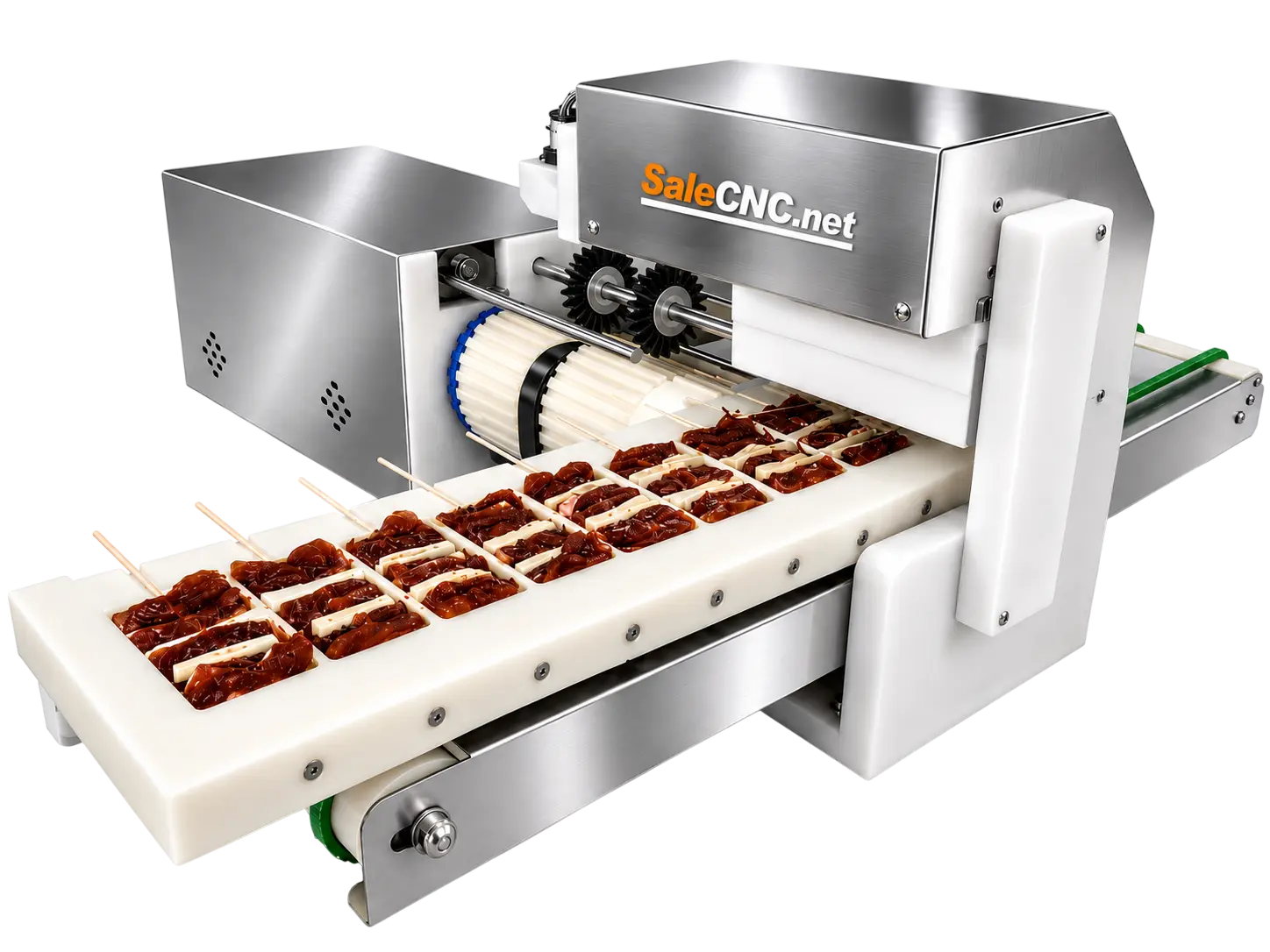 Automatic Pork Skewer Machine (6-inch sticks) – Meat size 4 × 10 × 0.4 cm